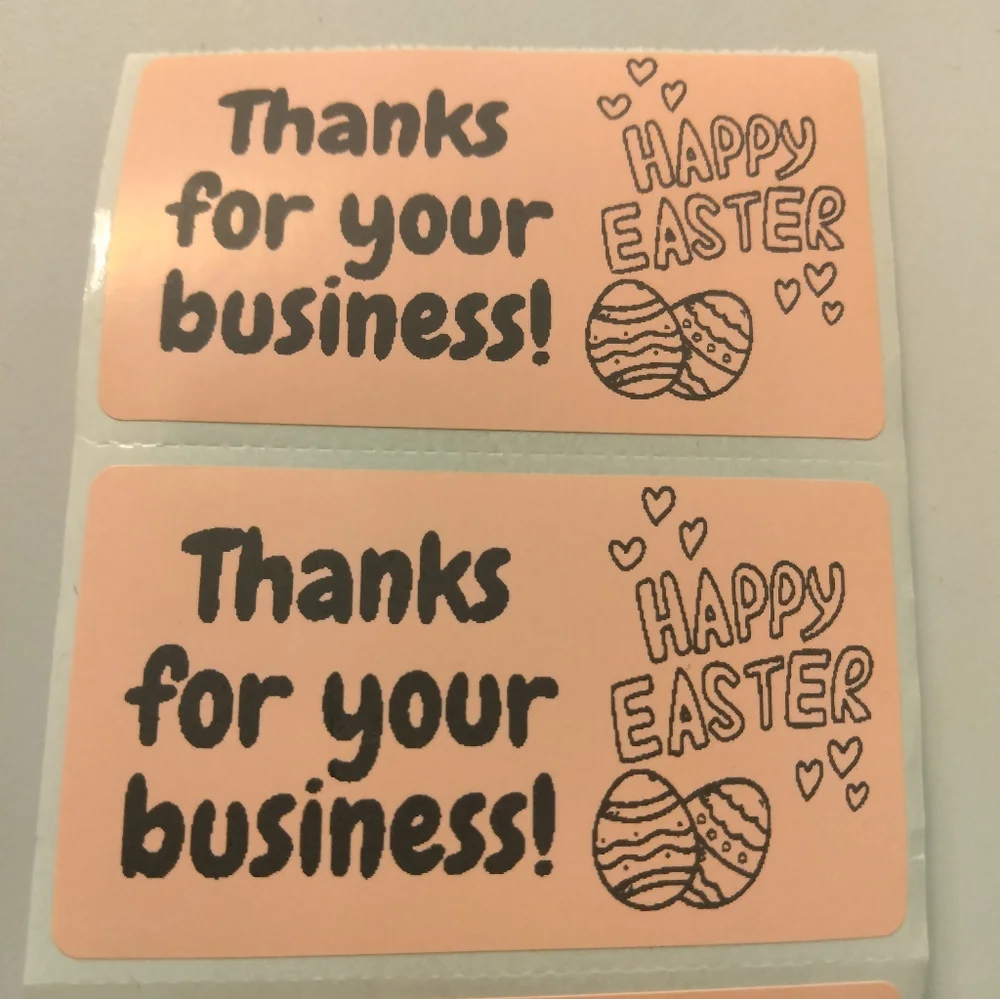 💙100 Easter Thanks- Shipping Labels Thermal Packaging Stickers 2.25